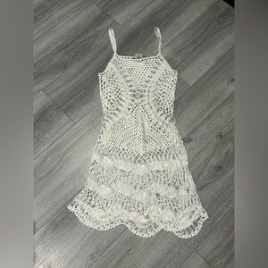 🤍 Cottagecore Crochet Dress – Available in S/M & M/L – NWT